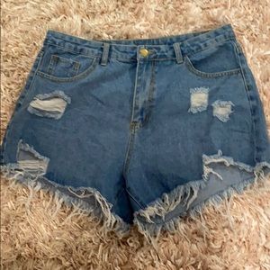 Denim shorts